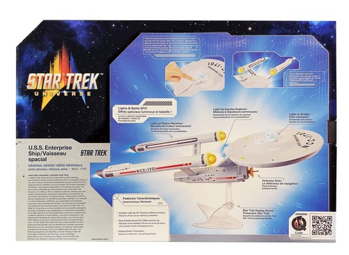 USS Enterprise NCC 1701 Star Trek Modell mit Licht Sounds und Aufsteller | G - Bild 4 von 4