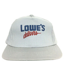 Vtg Lowes Delivers K-Products Cap Spell Out Logo Snap Back Trucker Baseball Hat