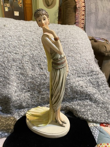Art Deco Retro Flapper Lady Roaring 20's Statuette Figurine By Seymour Mann - Picture 7 of 7