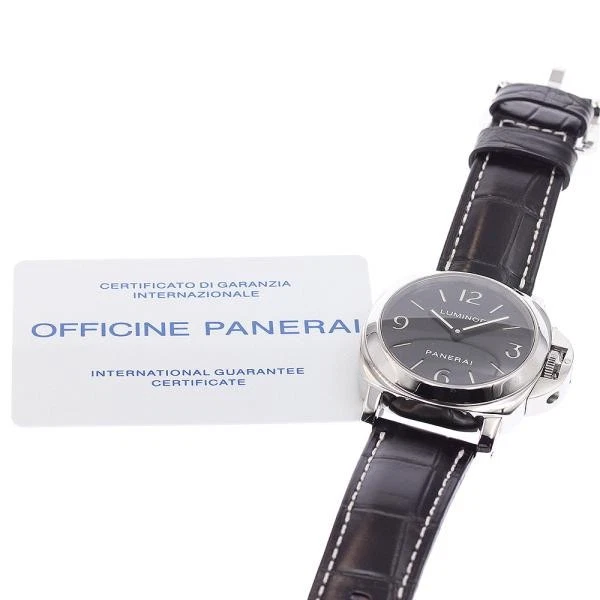 Panerai — Officine Panerai Luminor Base 44mm PAM00112 44mm SS Black Dial Watch #C3815