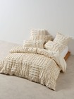 Linen House Metung Quilt Cover Set (Latte) - Double