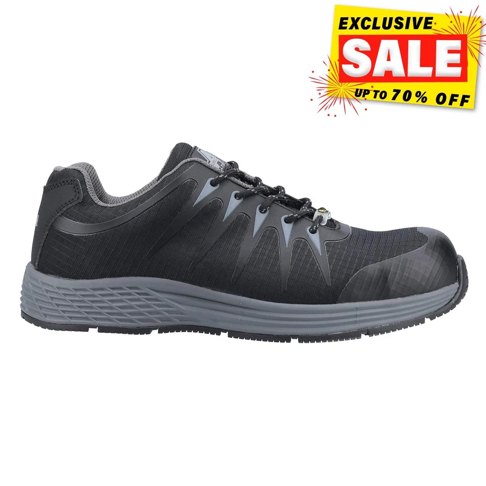 Amblers AS717C Mens Working Outdoor Lightweight Safety Trainer Black