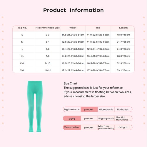Kids Girls Stretch Dance Leggings Dance Training Footed Tight Athletic Stocking - Picture 46 of 197