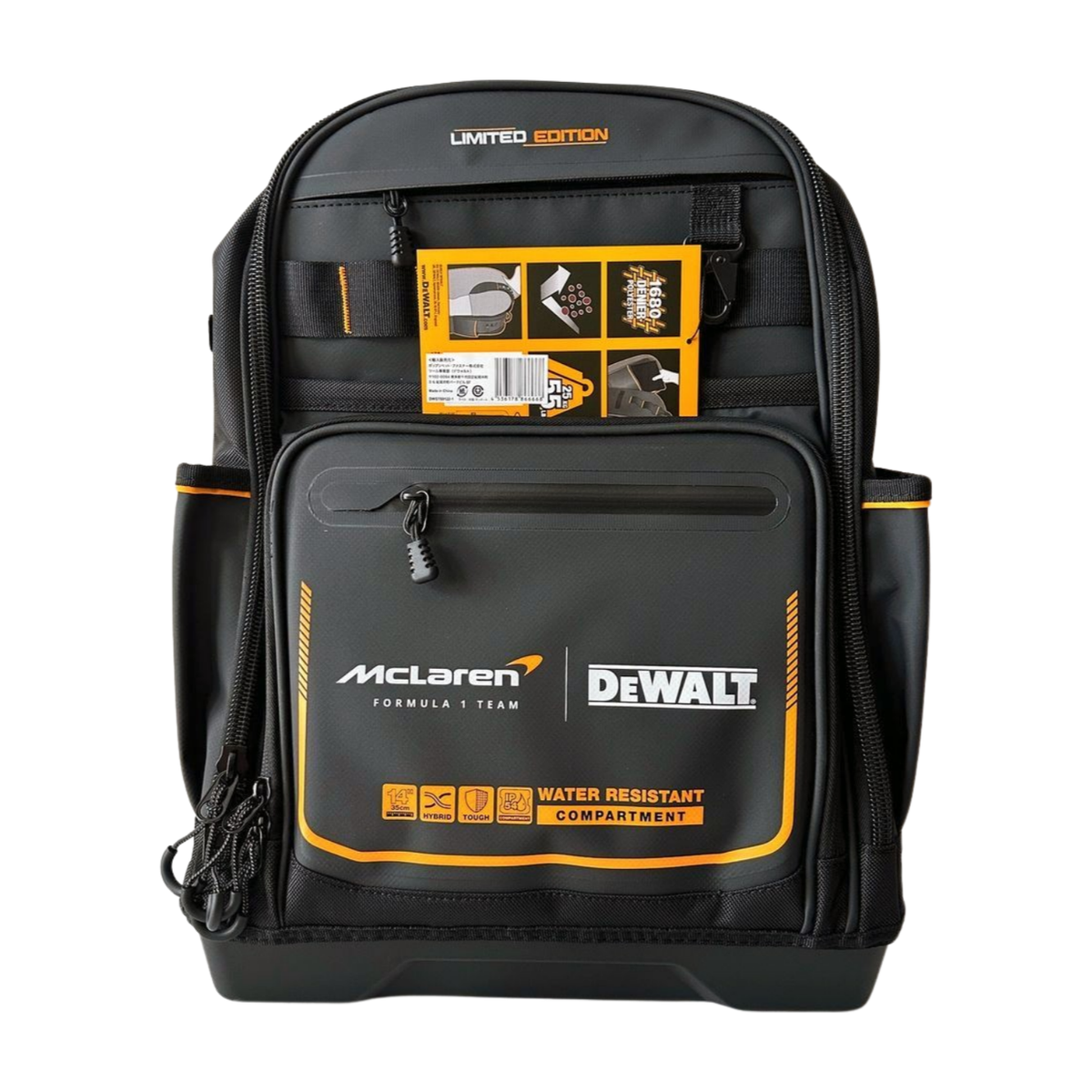 DEWALT McLaren Backpack Tool Bag Waterproof Dustproof 43 Pockets