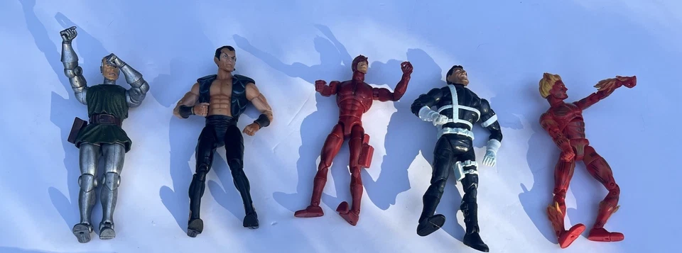 Marvel Legends Lote 6 Figuras Antorcha Humana Cosa Fantastic Four Nick Fury Daredevil Foto 4 de 4