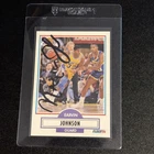 MAGIC JOHNSON 1990 Fleer Autographed NBA card IP signature