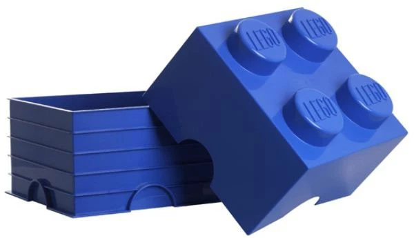 ROOM COPENHAGEN Contenitore LEGO Brick 4 Blu