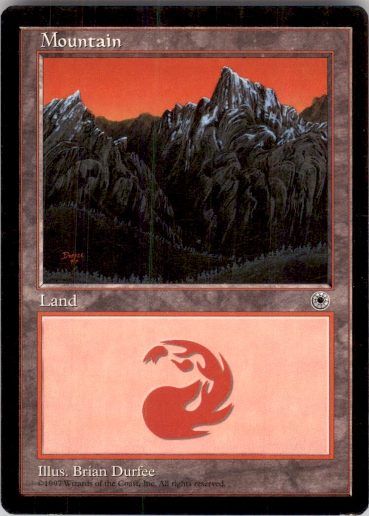 1997年 マジック：ザ・ギャザリング マウンテン Magic The Gathering✨MOUNTAIN Var A ✨Portal PSA 9 MINT 1997
