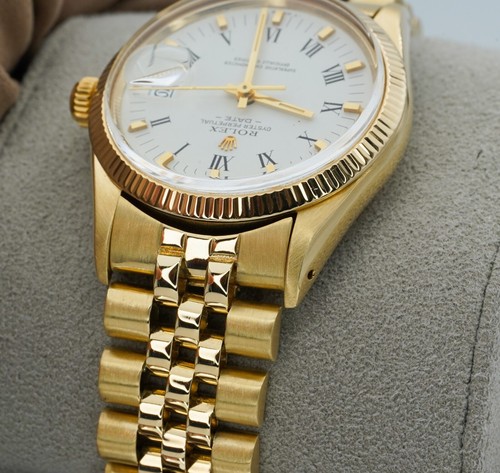 1981 ROLEX Date 15037 14K Yellow Gold 34mm Jubilee White Dial! - Picture 16 of 18