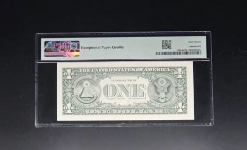 2006 $1 Dollar Binary Repeater Fancy Serial Number L33533353K PMG 67 EPQ Superb - Picture 4 of 4