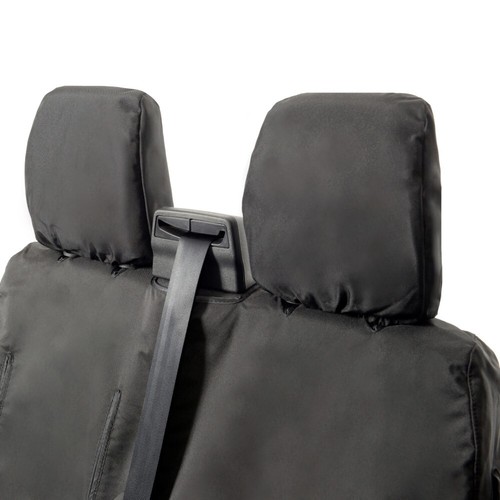 FORD TRANSIT CUSTOM FRONT SEAT COVERS TAILORED (2025 ONWARDS) BLACK 334 - Picture 11 of 24
