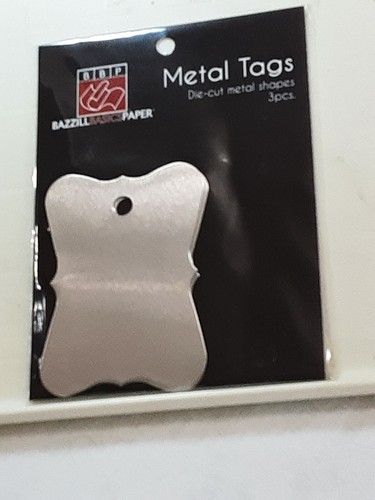 BBP Metal Tags die cut aluminum antique shapes 5 packs of 3 each paint embossNIP - Picture 2 of 7