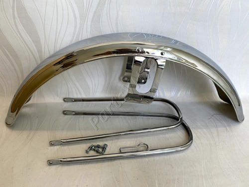 1970-1972 Honda CB350 Front Fender. Honda CB350 K2-K4 Mud Guard 61100-317-670XW - Picture 5 of 13