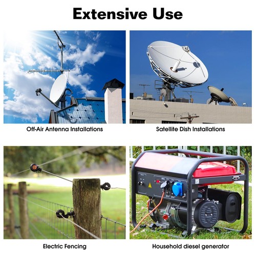 4ft Ground Rod - Copper Clad Grounding Rod per ASTM E8/E8M with 10ft Ground W... - Picture 7 of 7