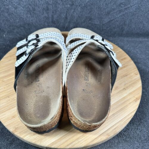 Birkenstock Florida Strappy Sandals Womens EU 42 US 11 Black Three Strap Leather - Picture 4 of 7