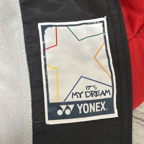 Yonex Mens Heat Capsule Tennis Badminton Full Zip Red, Black Jacket Size Small - Picture 10 of 14