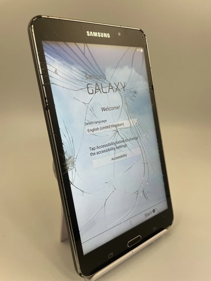 Samsung Galaxy Tab 4 7.0 SM-T230 Black Wi-Fi 8GB 7" 3MP Android Tablet Cracked - Image 4 of 4