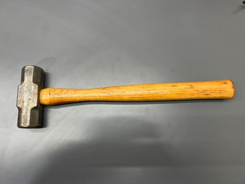 (H1) VINTAGE UNBRANDED 17.25" SLEDGE HAMMER 3LB 3OZ - BLACKSMITH - VGC - USA - Picture 2 of 5