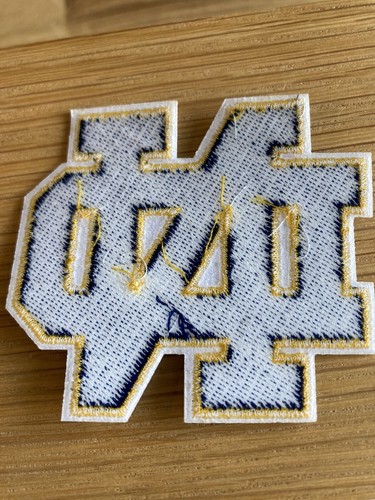 University of Notre Dame Fighting Irish Embroidered Iron On Patch Great For Hats - Picture 6 of 8