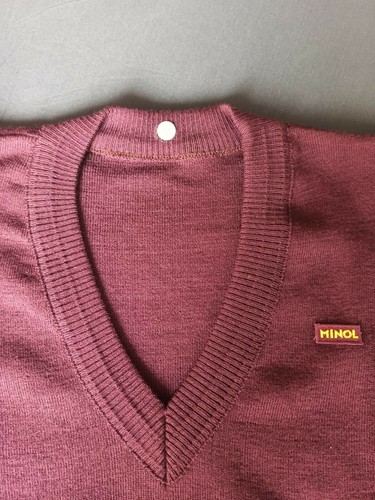Nostalgie Tankstelle: "Minol" Original Pullover + OVP Schurwolle groß ausfallend - Bild 8 von 11