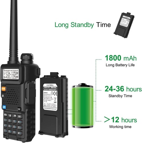 DUAL BAND TWO WAY DIGITAL HANDHELD RADIO SCANNER Fire Dept Police VHF FM EMS Ham - Picture 9 of 12