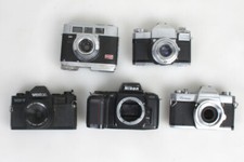 35MM CAMERA BODIES FOR PARTS LOT 5