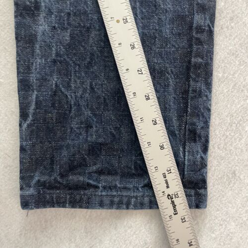 Pantalones de mezclilla azules ajustados estampados tipo raro talla 33 Naked & Famous para hombre - Imagen 3 de 7