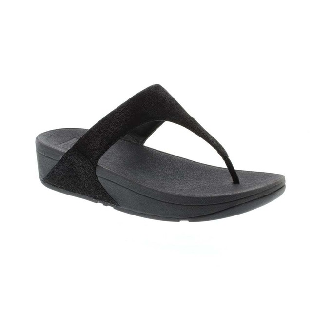 black suede flip flops