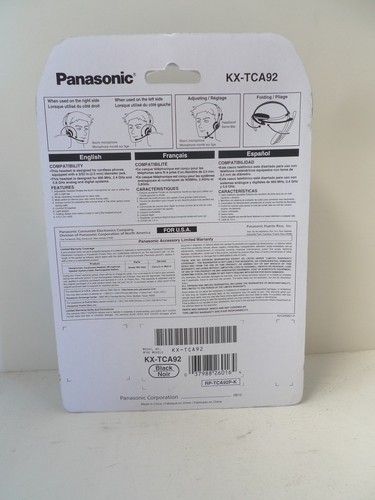 PANASONIC KX-TCA92 HANDS-FREE HEADSET WITH FOLD DESIGN - Picture 4 of 5