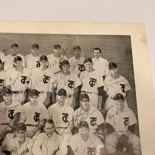 1949 Binghamton Triplets Team Signed Vintage Photo Whitey Ford Rookie JSA COA - Picture 4 of 6