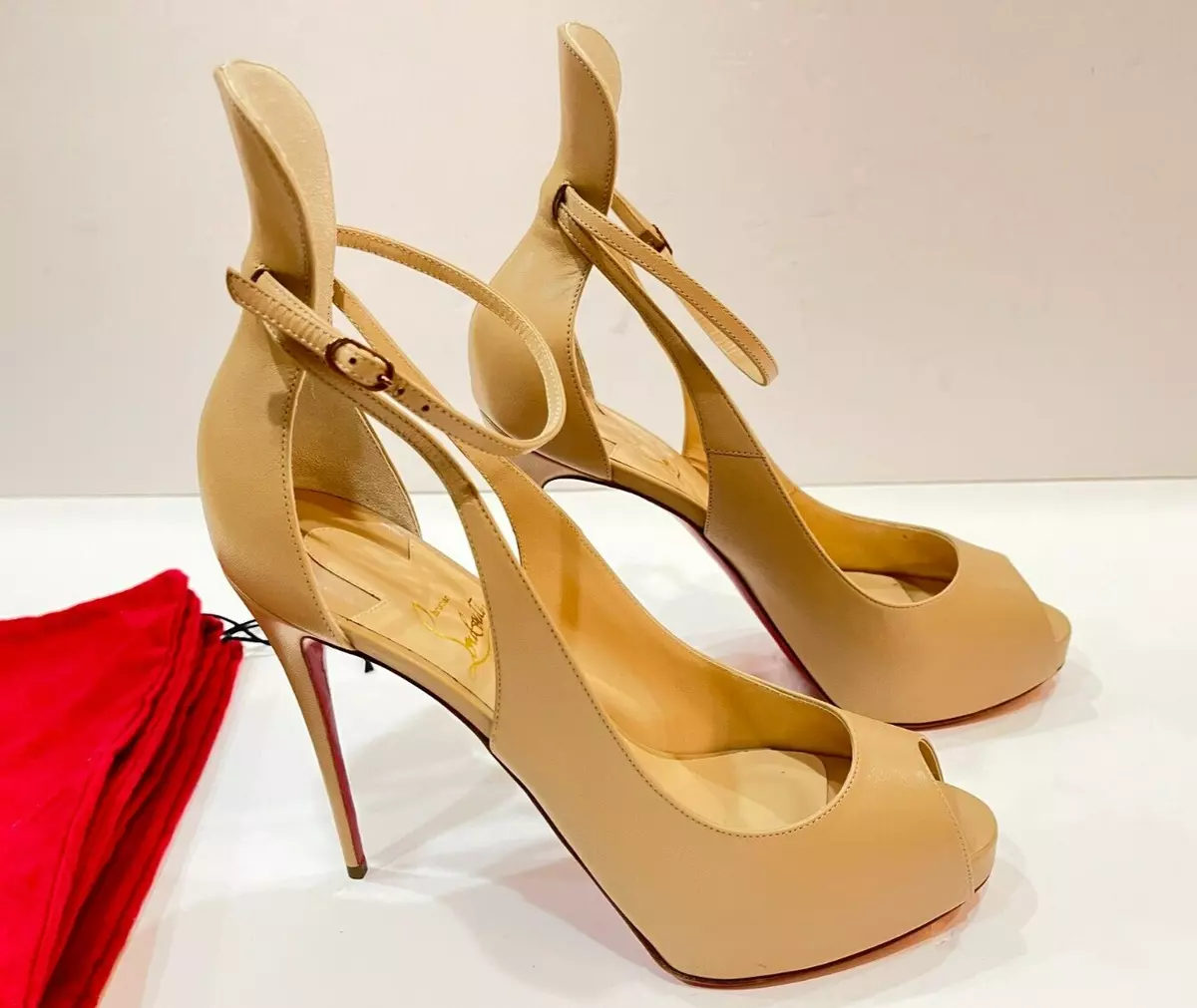 Louboutin ankle strap pumps sale