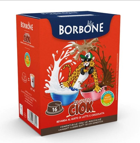 DJ CHOK 32 Kapseln A Modo Mio Kaffee Bourbon Getränk nach Geschmack Milch und Schokolade - Bild 13 von 18