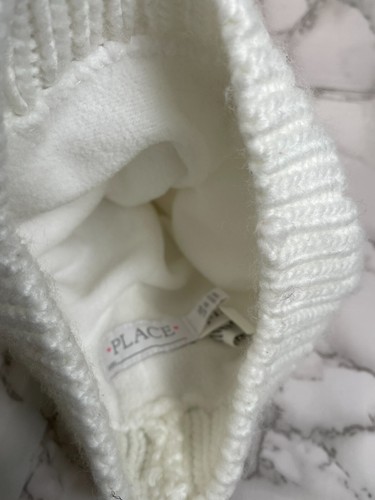 THE CHILDREN'S PLACE Kids Girls Knitted White Winter Hat L/XL (8+) Sequins NWOT - Picture 7 of 8