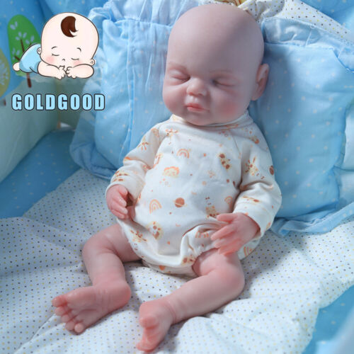 15.5'' Sleeping Doll 2kg Full Platinum Lifelike Silicone Girl Doll Handmade Doll - Picture 6 of 11