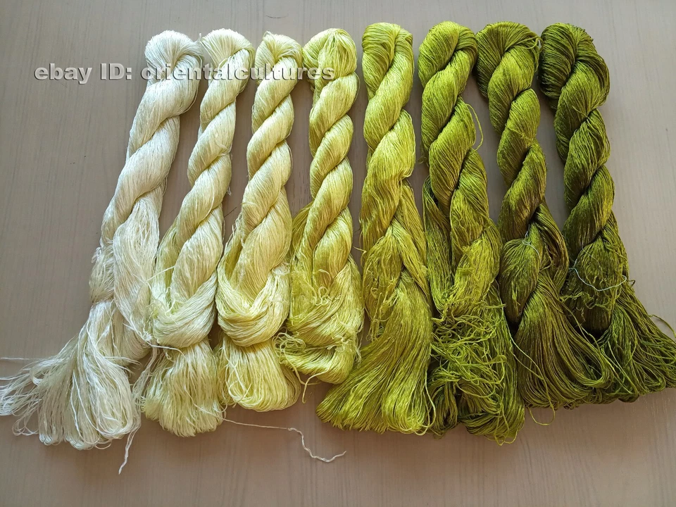 8bundles 100%natural mulberry silk,hand-dyed suzhou embroidery silk floss/thread - Image 3 of 4