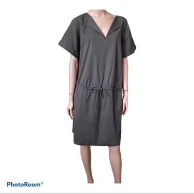 Lafayette 148 New York olive green drop waist dress. L | eBay
