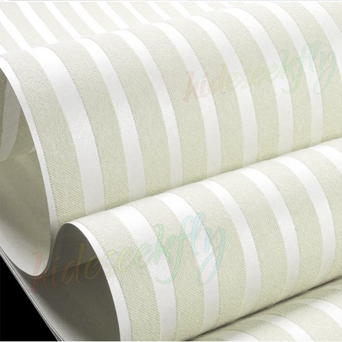 3D Stripe Wallpaper Beige&White Embossed Wall Paper Bedroom Living Room 1-6Rolls - Picture 11 of 146