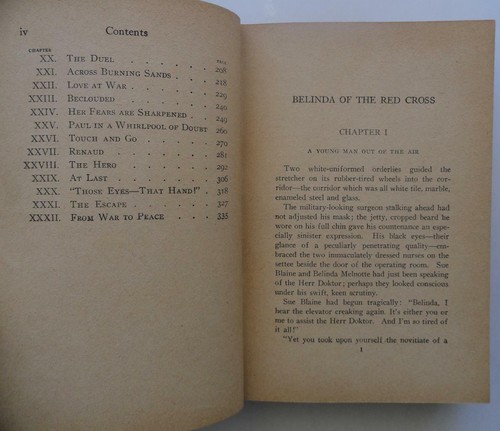 (335) Belinda of the Red Cross by Robert W. Hamilton World War One HB 1937 - Imagen 6 de 7