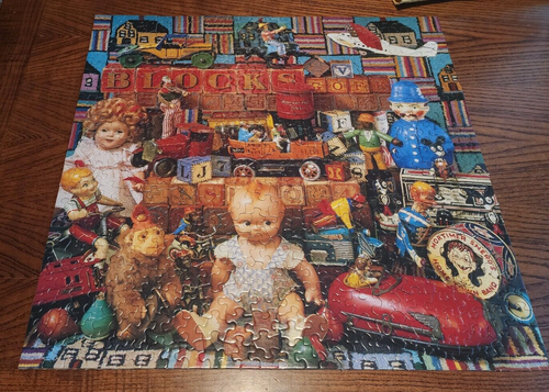 Springbok "PLAYTHINGS FROM THE PAST" - Toys from 30s, 40s Jigsaw Puzzle-500 Pc - Picture 6 of 6