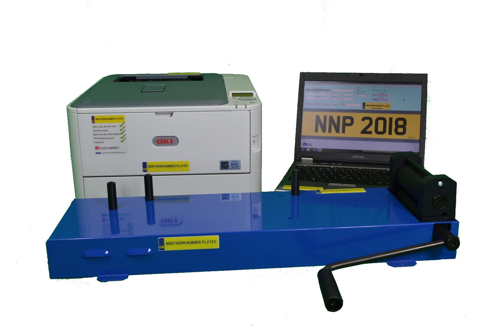 oki number plate printer
