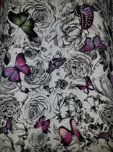 NWOT Size PS Christopher & Banks Butterfly Print Flowy Layered Tank Sheer CUTE - Picture 4 of 4