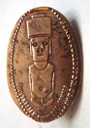 POLYNESIAN CULTURAL CENTERER Laie, HI -- elongated copper penny