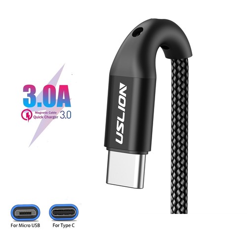 Fast Charging USB C Cable 3A Phone Charger Data Micro USB Type C Cable Universal - Picture 2 of 20