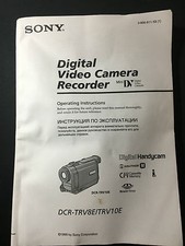 Operating Instruction Manual for Sony DCR-TRV8E / TRV10E