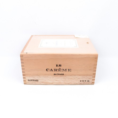 Caja de cigarros de madera vacía Le Careme Canonazo 6,5" x 5,5" x 3" - Imagen 6 de 12
