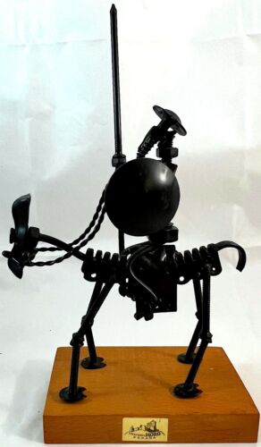 Don Quixote Sculpture, Metal Folk Art, Steampunk, Brutalist, Mid-Century - Picture 2 of 10