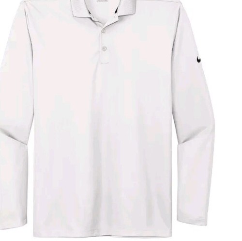 Nike Polo Manga Larga Golf Blanco Talla M Dc2104 M M M - Imagen 4 de 7