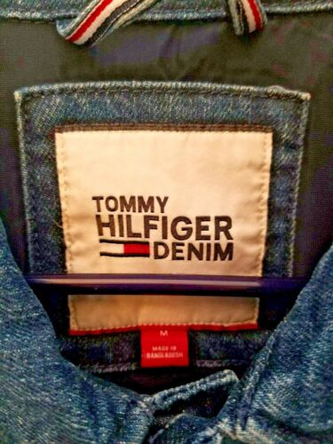 Tommy Hilfinger Denim Blazer Button-Up Coat Size M - Picture 2 of 3