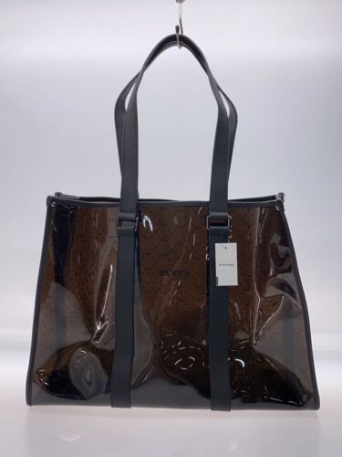 BLVCK PARIS tote bag PVC black total pattern NEW Used