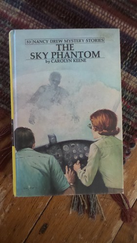 Nancy Drew Mystery Book #53, THE SKY PHANTOM, HC, Yellow Spine